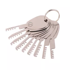 Tools Stainless Steel Comb Lock 9in1 Full Set Repair Tool Met:ti - Picture 1 of 11