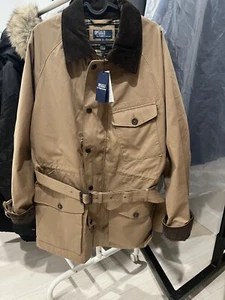 NUEVO CON ETIQUETAS - Chaqueta Polo Ralph Lauren Preston Algodón Sarga Estilo Barbour Británico Para Hombres L - Imagen 1 de 5