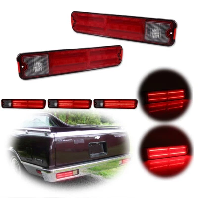 For Chevy El Camino Malibu GMC Caballero 79-87 Rear Taillamps Turn Signal Lights - Image 1 of 4
