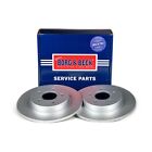Solid Brake Discs Pair For Volvo C30 T5 280mm Set Borg & Beck