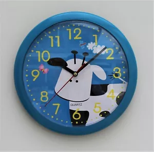 Wall Clock Childrens Kids Cow Design Bedroom Play Room Nursery Time 10" - Picture 1 of 3