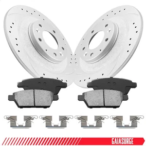 Front Brake Rotors & Ceramic Pads Kit for Ford F-150 2004-2008 6 Lug 4WD - Picture 1 of 15