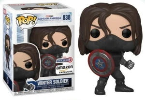 Winter Soldier W Shield Exclusive Captain America Marvel Funko Pop! Bobble-Head - Picture 1 of 8