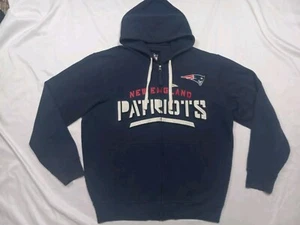 GIII Apparel NFL New England Patriots Navy Blue Full Zip Hoodie Sweatshirt Gr. XL - Bild 1 von 11