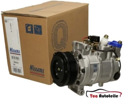 Nissens A/C Compressor for Audi A4 8K2 8E 8H A5 8T 8F7 1.8 TFSI 2.0 2.7 3.0 TDI - Image 1 of 2