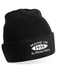 Gorro hecho en 1935 regalo 90 cumpleaños ideal para hombres y mujeres - Imagen 1 de 12