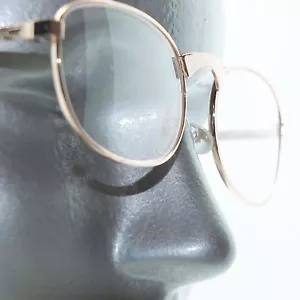 Occhiali da lettura oro lucido metallo leggero lettori classici +3,50 forza lente - Foto 1 di 4