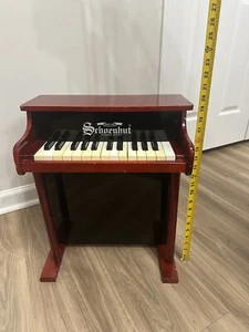 VINTAGE Schoenhut 25-Key My First Piano II Red Wooden Mini Baby Keyboard USED - Picture 1 of 5