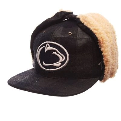 Penn State PSU NCAA Warm Winter Trooper Hunter Flap Hat Cap Plaid  7 1/4 New - Image 1 of 2