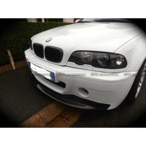 CSL Style Carbon Fiber Front Bumper Lip Splitter For BMW E46 (CSL Bumper Only) - Picture 1 of 7