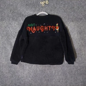 Universal The Grinch Spirit Jersey Kids L Not Naughty Sherpa Christmas Holiday - Picture 1 of 13