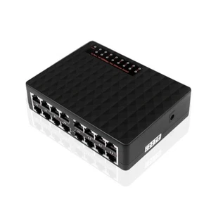 16-Ports 100Mbs Ethernet Switch Network Splitter Lightning Protection Switcher - Picture 1 of 3