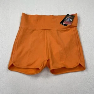 DSG Women's Cotton Seamless Shortie Shorts Size XL Orange Ultra High Rise 3" - Picture 1 of 6