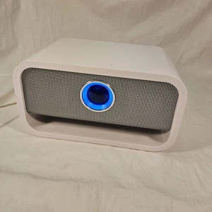 Brookstone Big Blue Studio 2.0 Bluetooth Speaker White Modern AUX Wireless Audio - Picture 1 of 9