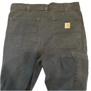 Carhart Mens 34x34 Rugged Flex Relaxed Fit Cargo Work Pants Black Read Bn2291-M - Picture 1 of 13
