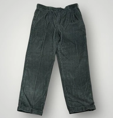 Новый George мужской 36 x 32 хлопок зеленый плиссированные манжеты вельветовые брюки новый старый запас - Изображение 1 из 4