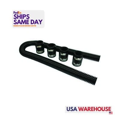 Specialty 6454, Kit Manguera Radiador 48 pulgadas con Tapas de Aluminio Negro Acero Inoxidable Performan Foto 1 de 4