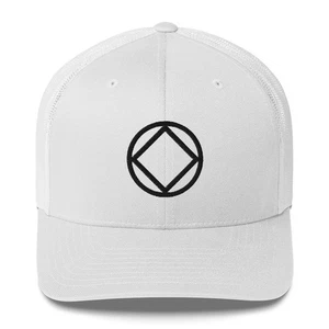 Gorra de malla retro NA Circle Diamond Black Rehab Recovery NA Clean Milestone regalo - Imagen 1 de 21