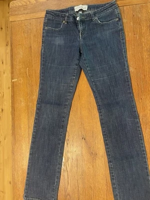 Women’s Vintage Size 7 Straight Leg Fox Racing Denim Blue Jeans Y2K - Изображение 1 из 4
