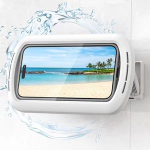 Wasserdichter Dusch-Telefonhalter, 480 ° Drehhülle mit Lautsprecherloch für 4-7" Telefon - Bild 1 von 4