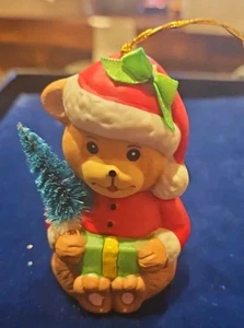 Campana adorno de Navidad Taiwán 1986 Giftco Bear - Imagen 1 de 3