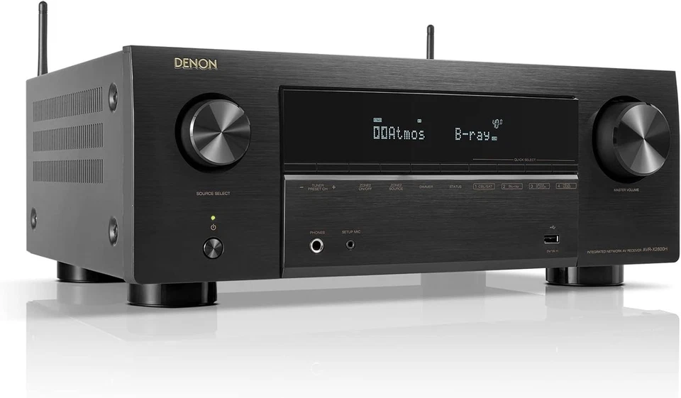 New Denon AVR-X2800H 7.2 Channel 8K Home Theater Receiver, 95W X 7, Japan - Image 1 of 4