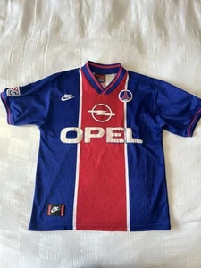 PSG 1995/96 Authentic Home Soccer Jersey Small Nike Paris Saint Germain Futbol - Picture 1 of 4