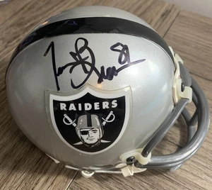 Tim Brown Signed Raiders Mini Helmet Auto In Person 1992 NSCC Atlanta - Picture 1 of 4