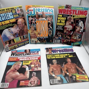 Hulk Hogan on Cover Wrestling Magazine Lot Of Five Magazines. 1989-1991 - Picture 1 of 11