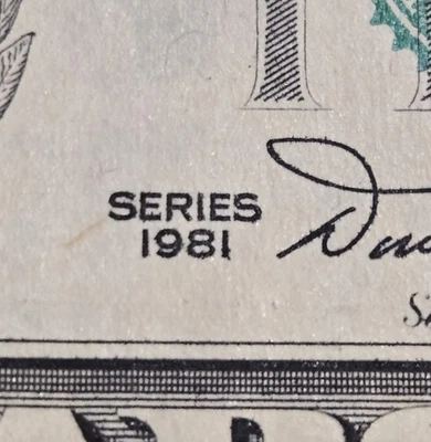 VINTAGE $5 Bill Lightly Circulated  - Image 1 of 3