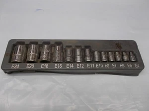 Snap-on tools 13pc Inverted TORX Socket Set 1/4, 3/8, and 1/2" drive USA Nice! - Picture 1 of 9
