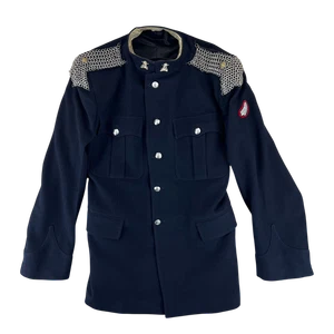 British Army Jacket No 1 Dress Black Royal Yeomanry Chainmail Kent London Medium - Picture 1 of 12
