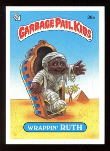 1985 Garbage Pail Kids OS1 Series 1 #36a Wrappin' Ruth Matte back - NM - Picture 1 of 1