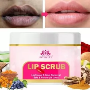 INTIMIFY Lip Scrub, Lip Scrub For Pigmentation,Lip Scrub For Dark Lips For Women - Picture 1 of 3
