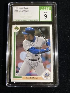 1991 Upper Deck Ken Griffey Jr. #555, CSG 9 Mint, 9085 - Picture 1 of 4