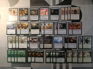 MAZZO CARTE MAGIC Bianco/Verde Metallurgia !FORTISSIMO E ORIGINALE! N.1046 Mtg - Foto 1 di 5