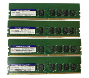 32GB 4X8GB DDR4 2133MHz PC4-17000 ECC Unbuffered Server DIMM Memory Ram F21EB8GS - Picture 1 of 5