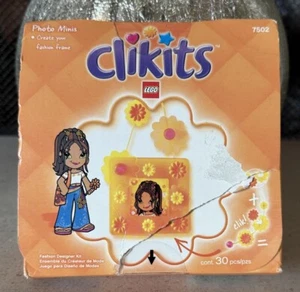 Sealed Lego 7502 Clikits Photo Minis Orange Picture Frame 30 Piece 2003 - Picture 1 of 3