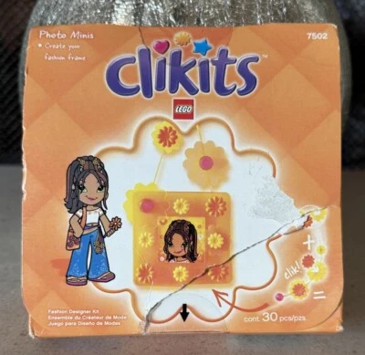 Sealed Lego 7502 Clikits Photo Minis Orange Picture Frame 30 Piece 2003 - Image 1 of 3