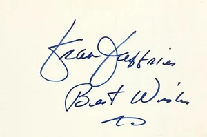 FRAN JEFFRIES Autogramm signed 4"x 6" KARTEIKARTE The Pink Panther HARUM SCARUM - Bild 1 von 6