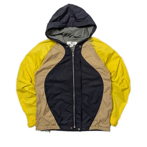Comme Des Garcons SS2009 Yellow Colorblock Hooded Windbraker Jacket M-L/EU50/3 - Picture 1 of 23