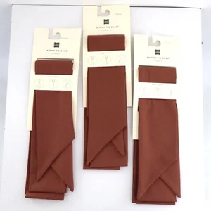 Look by M Skinny Scarf Womens One Size Brown Y2K Academia 2000's Blair Waldorf - Picture 1 of 4