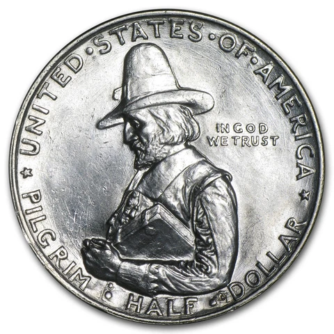 1920 Pilgrim Tercentenary Half Dollar BU - SKU #5199 Cover