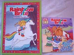 Rainbow Brite Book Lot Get Rescued And The Big Color Mix-Up Book Lot 1984 Vintage - Bild 1 von 17