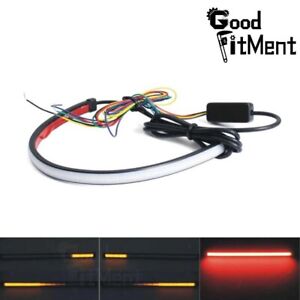 Motorcycle Sequential 108 LED Strip Turn Signal Brake Stop Tail Light For Harley