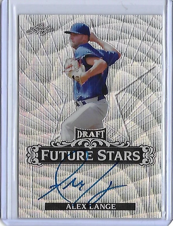 2017 Leaf Metal Draft ALEX LANGE Future Stars Wave Prismatic Auto RC Cubs - Image 1 of 1