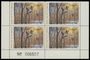 1986 Arkansas State Duck Stamps Mint Never Hinged. Plate Block of 4. - Picture 1 of 1