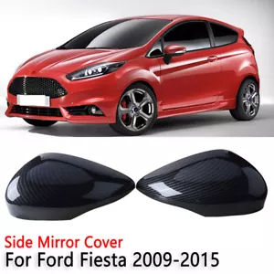 Cubierta de espejo retrovisor lateral negra para Ford Fiesta 2011-2017 - Imagen 1 de 9