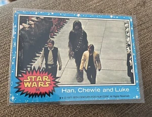 1977 Topps Star Wars Series 1- Han, Chewie and Luke #55 - Picture 1 of 2