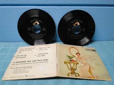 A Sentimental Date With Perry Como 7" 45 EP Set Picture Sleeve XTRA45s SHIP FREE - Image 1 of 2